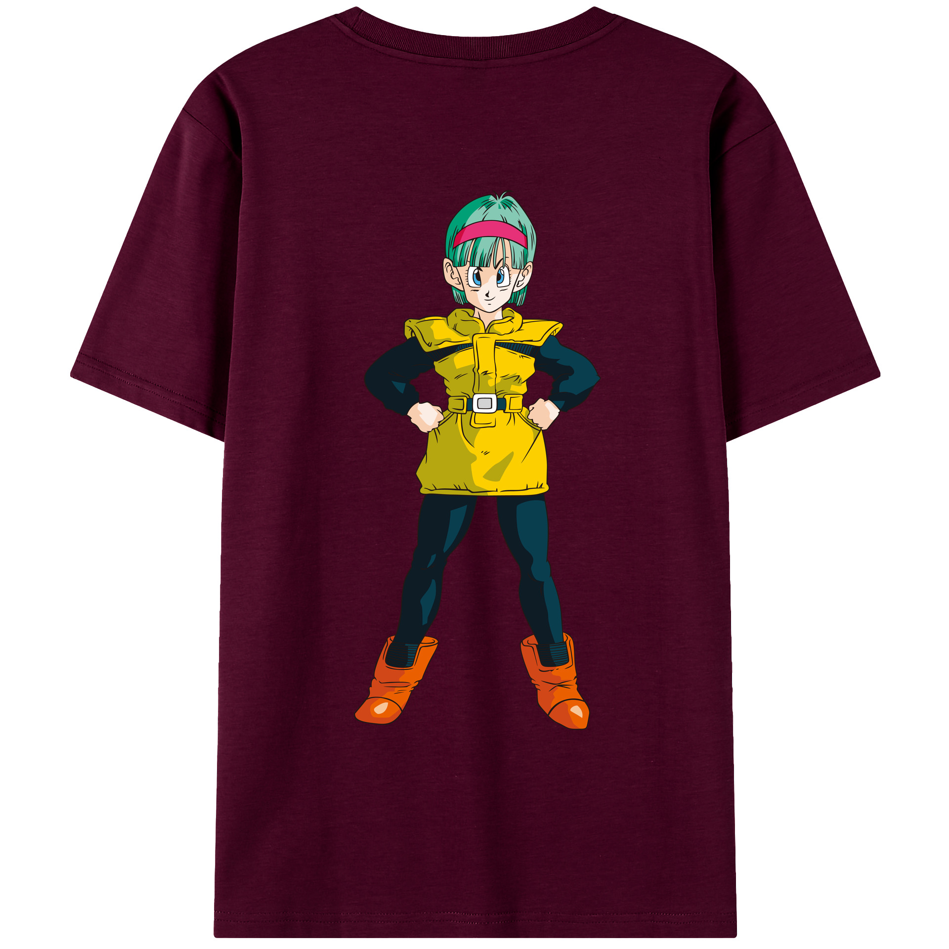 （画像用） ドラゴンボール ブルマ DRAGON BALL Bulma レディース半袖Tシャツ(バックプリント)